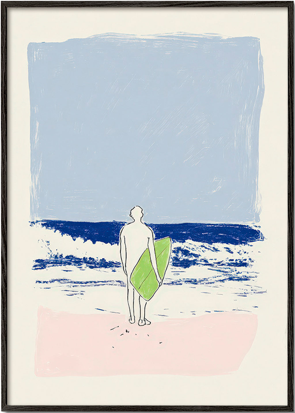 Illustrazione surf minimal