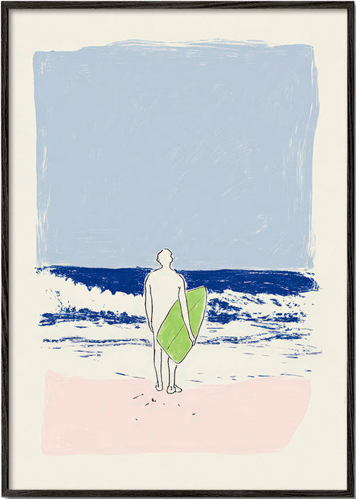 Illustrazione surf minimal