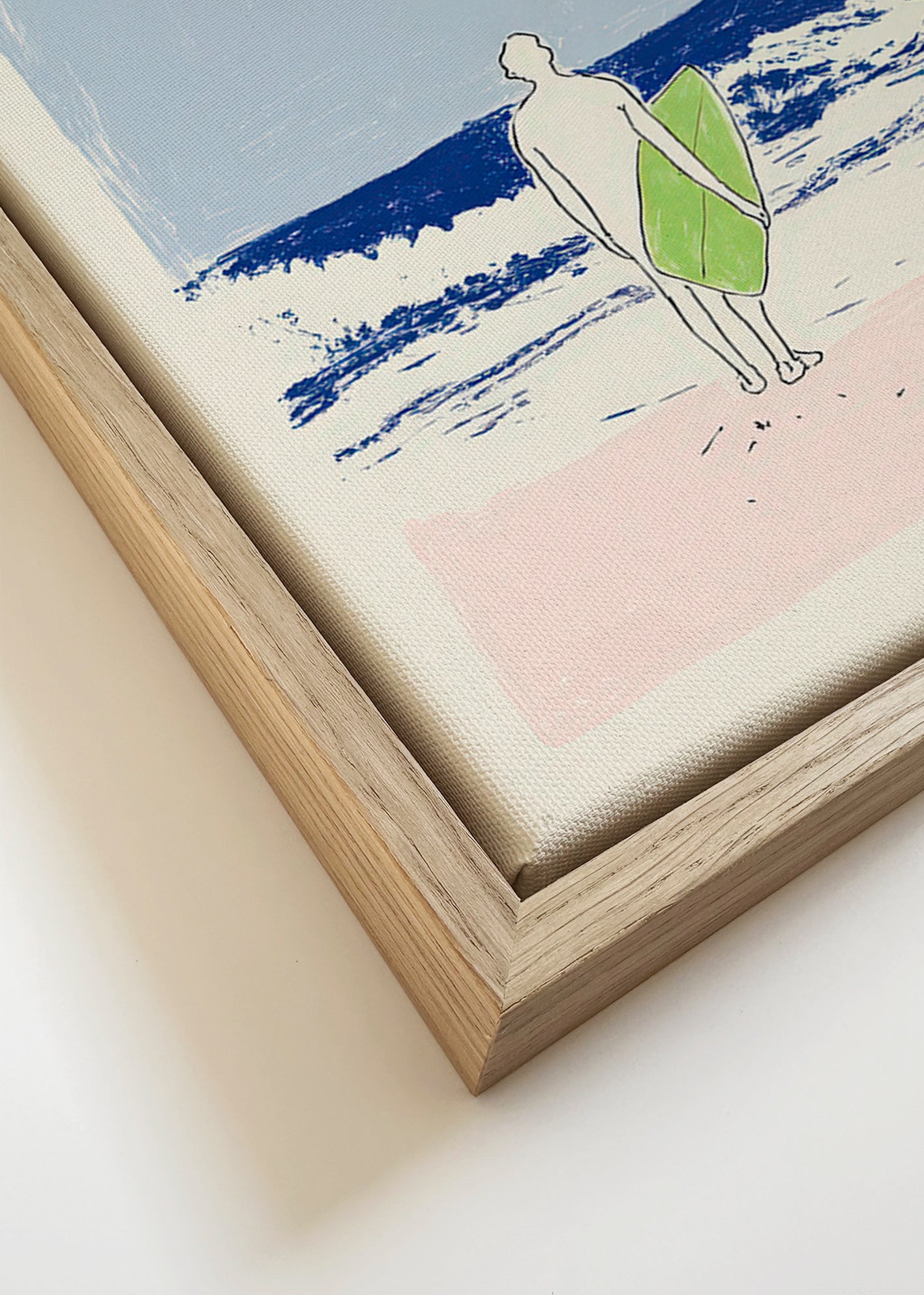 Illustrazione surf minimal