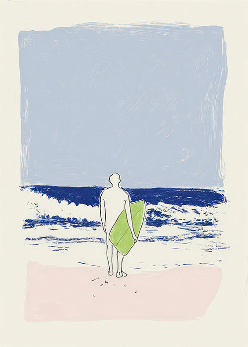 Illustrazione surf minimal