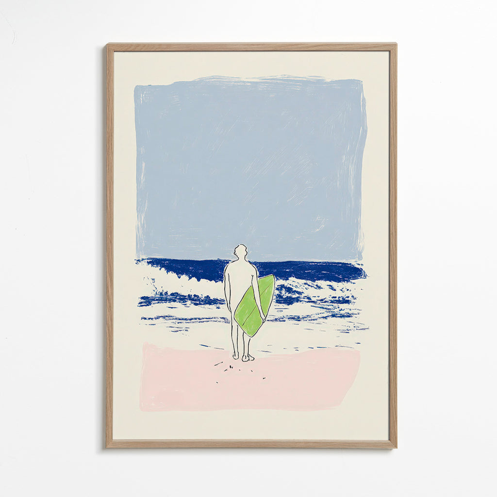Illustrazione surf minimal