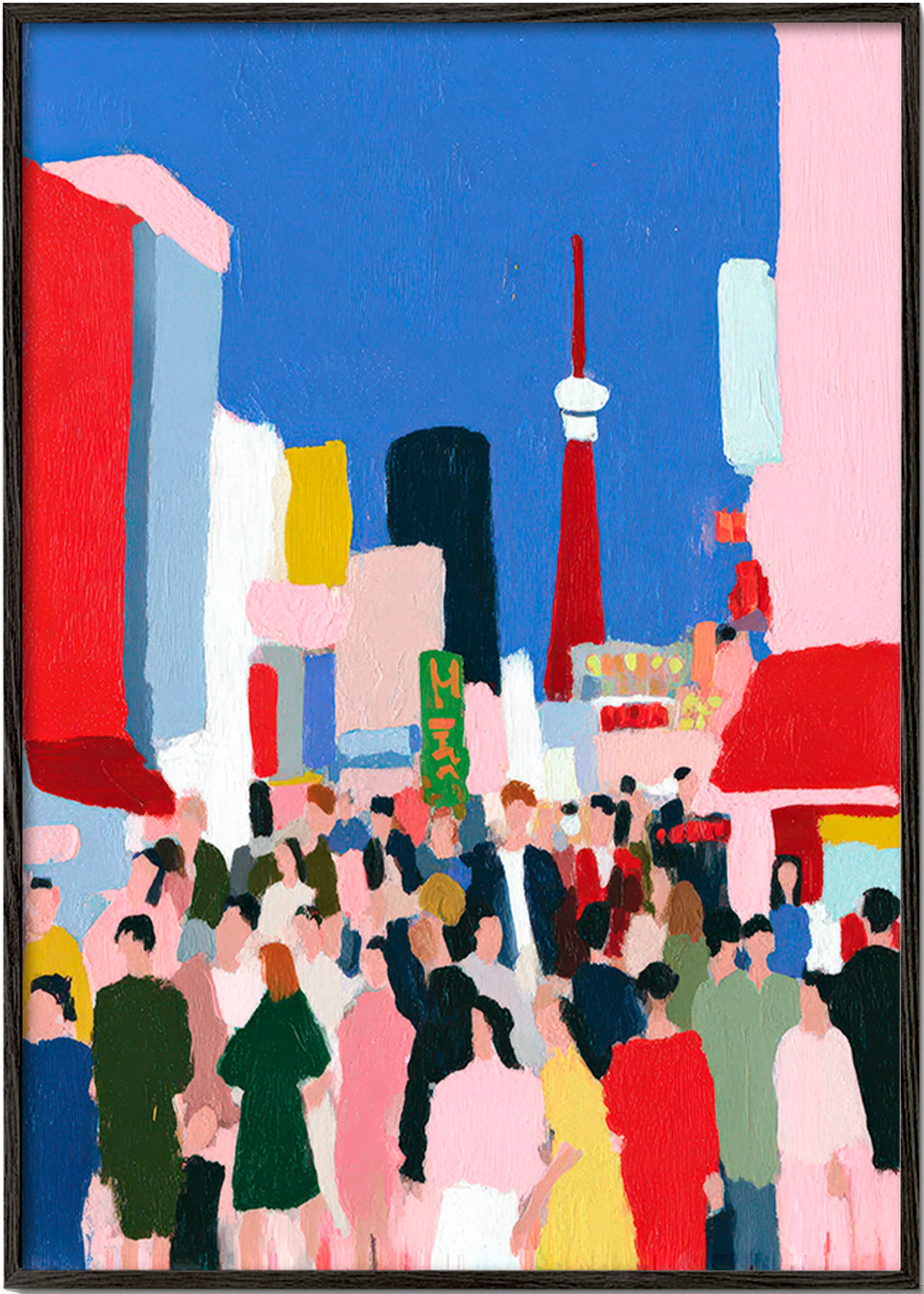 Poster di città Tokyo a colori