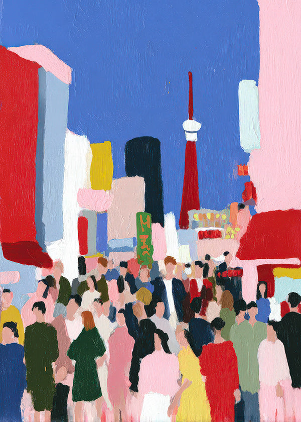 Poster di città Tokyo a colori