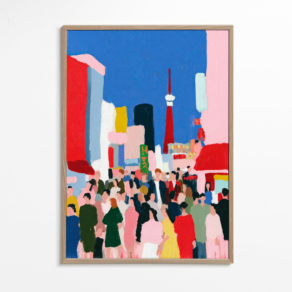 Poster di città Tokyo a colori