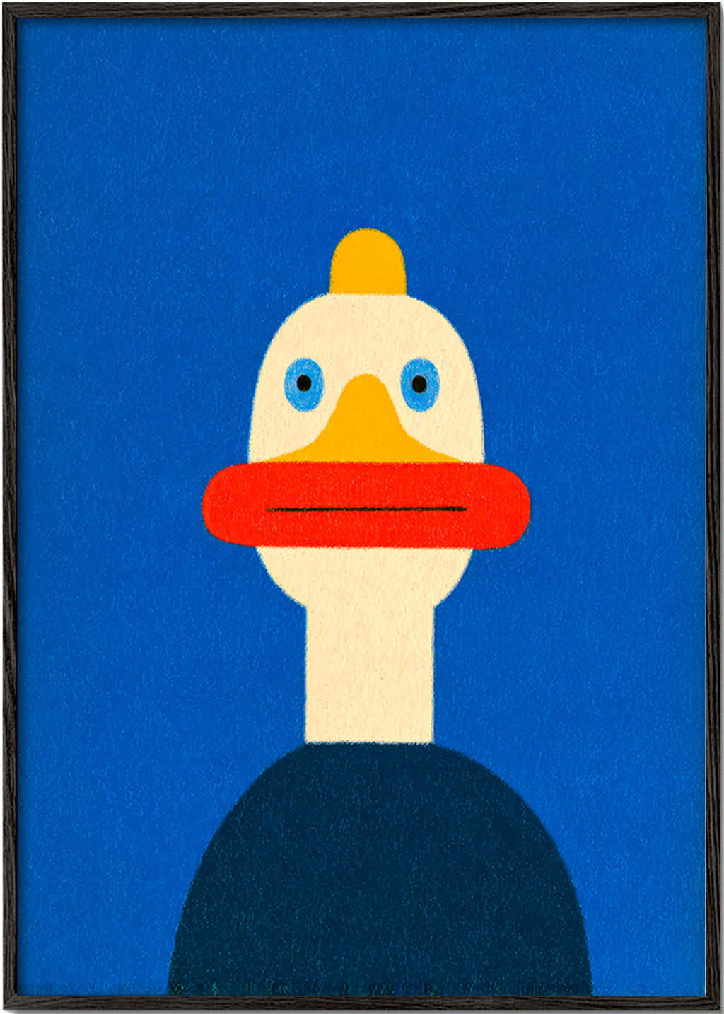 Cuadro anatra blu illustrata