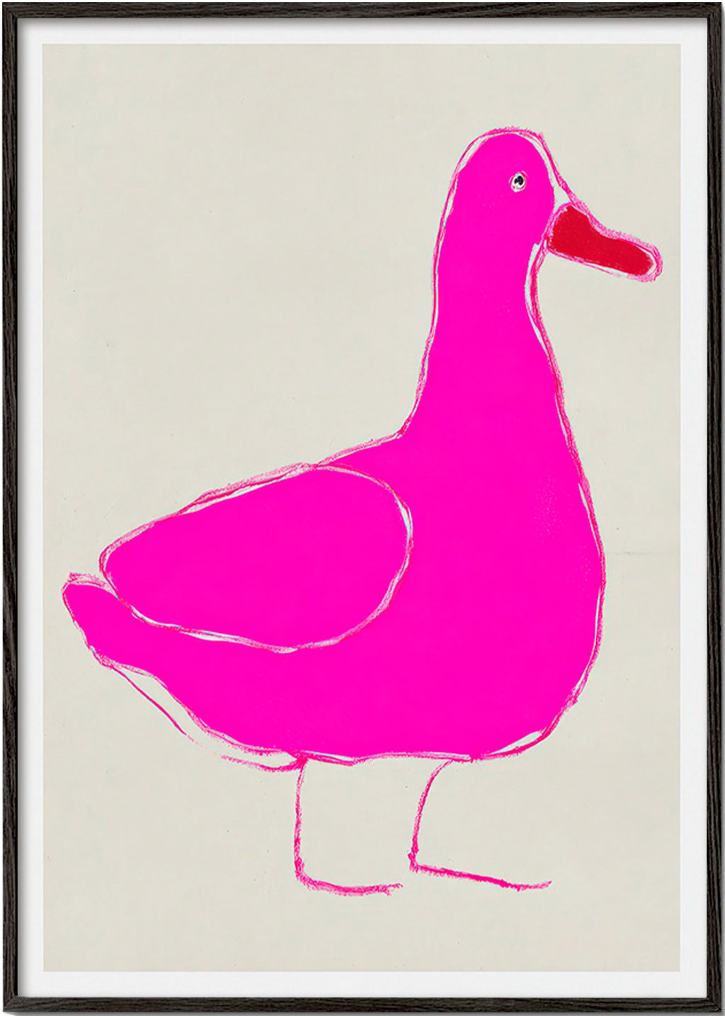 Quado anatra rosa minimal