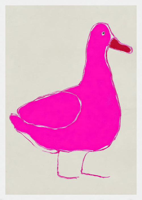 Quado anatra rosa minimal