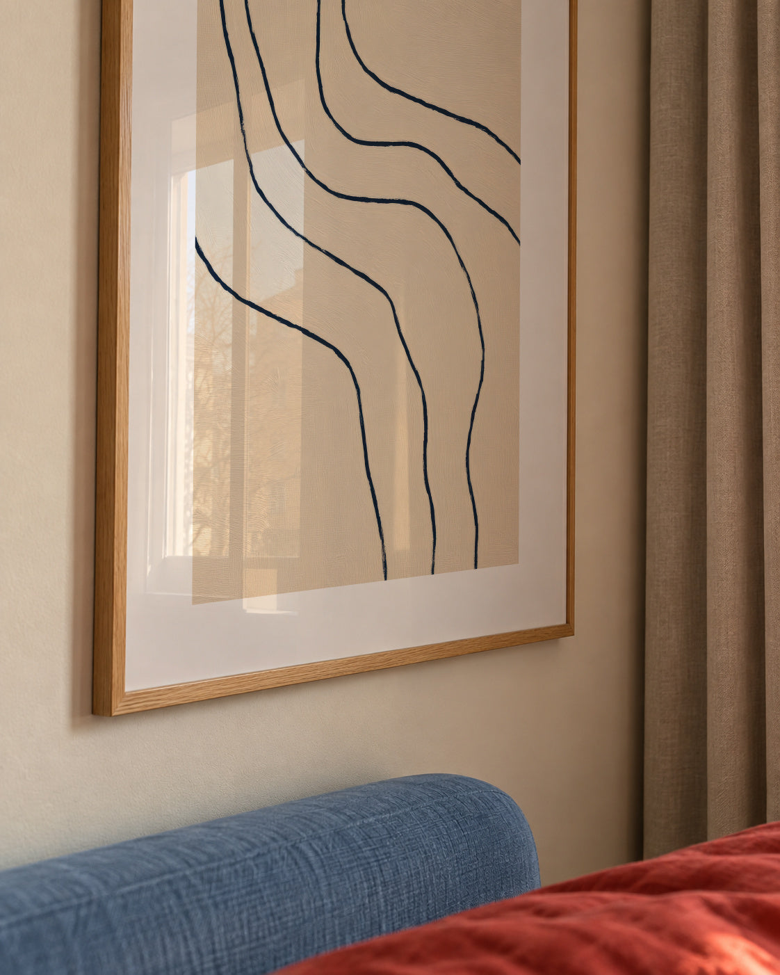 Sand Curves - Framed poster detail