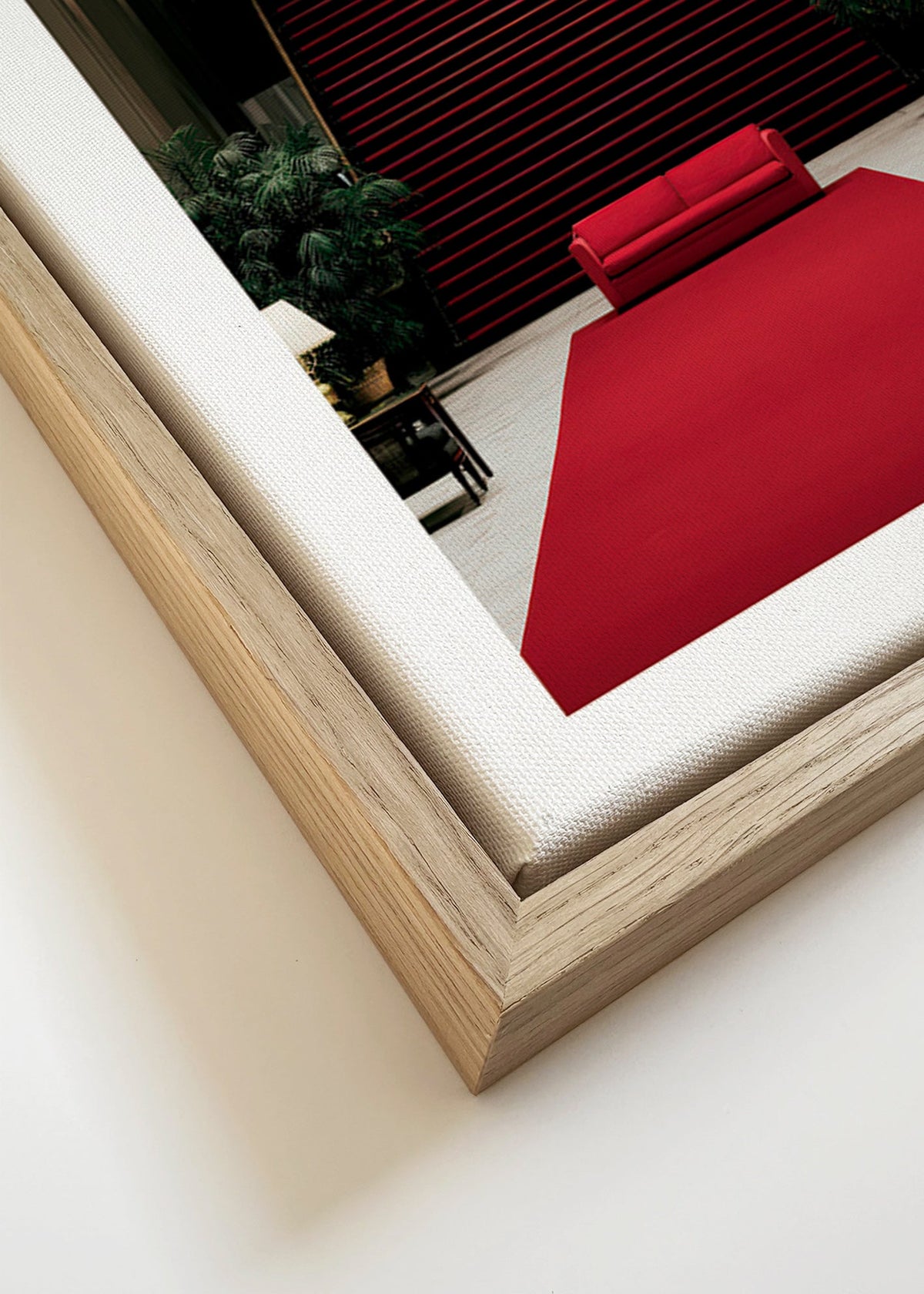 Fotografia di scala con tappeto rosso
