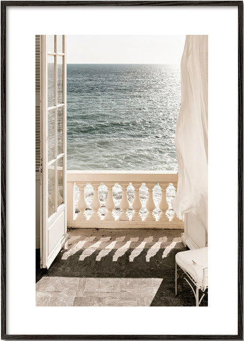 Arte paesaggistica: balcone con vista mare