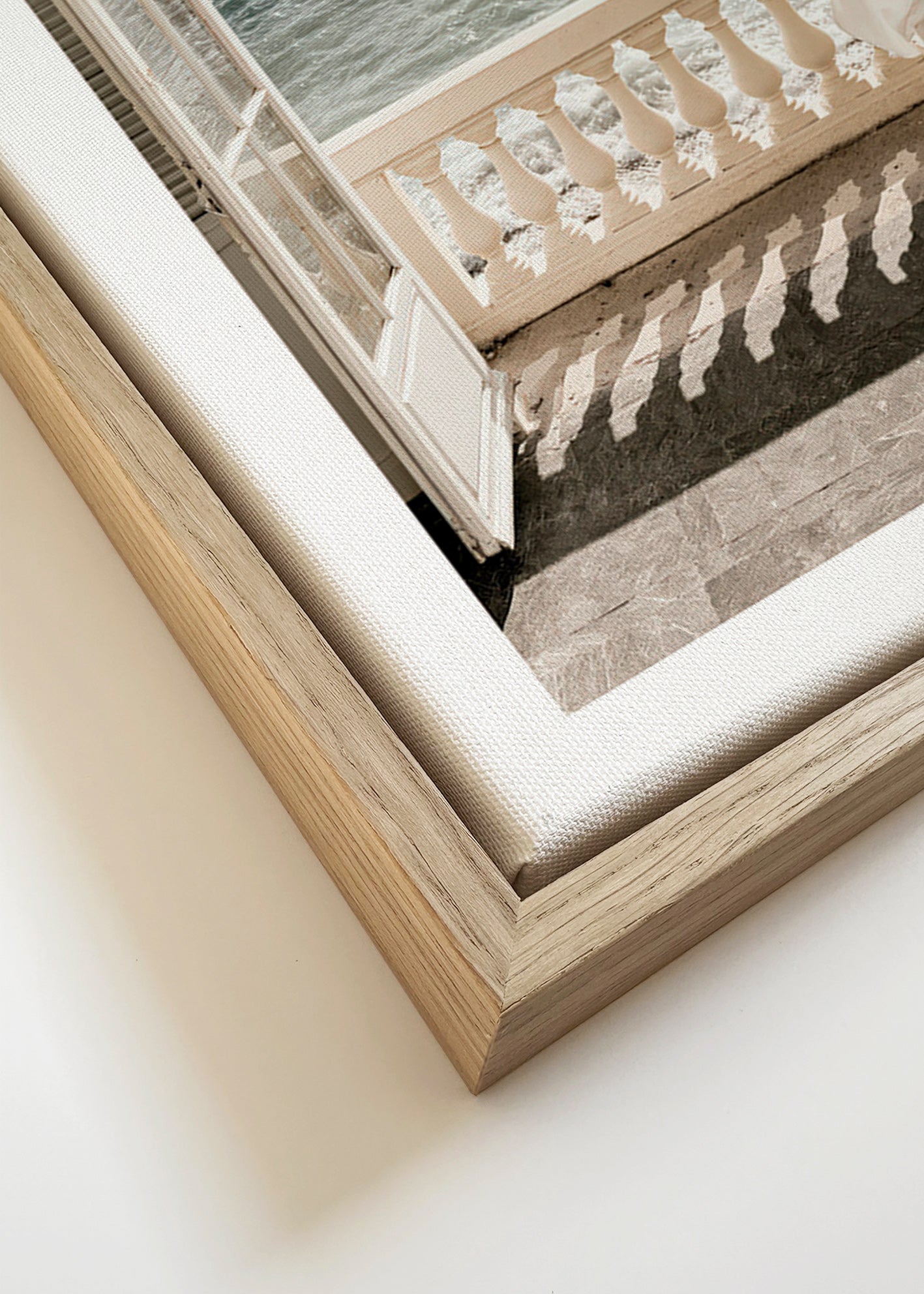Arte paesaggistica: balcone con vista mare