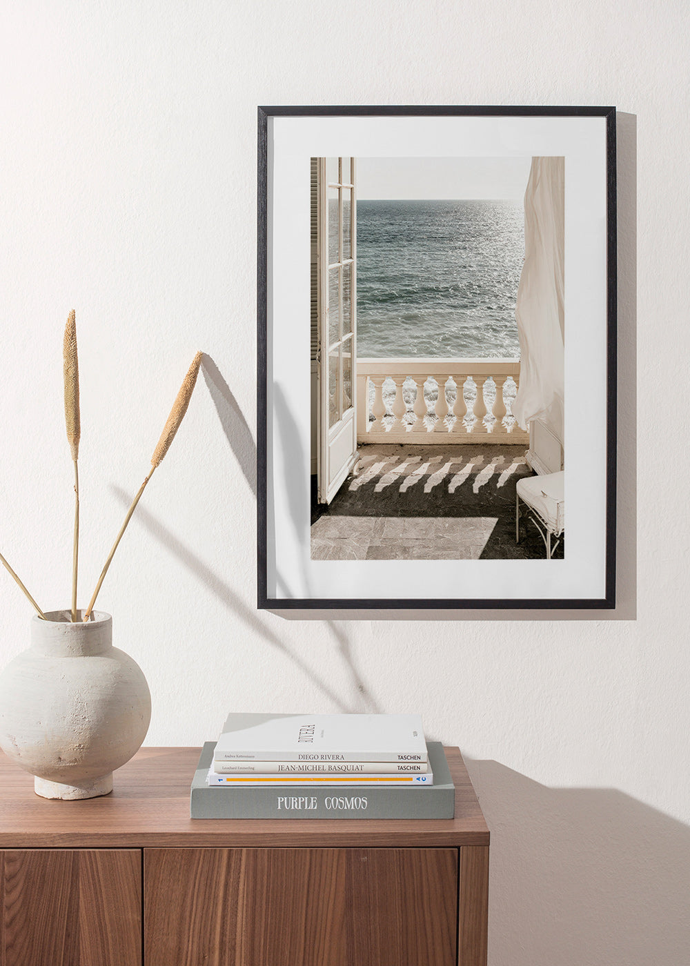 Arte paesaggistica: balcone con vista mare