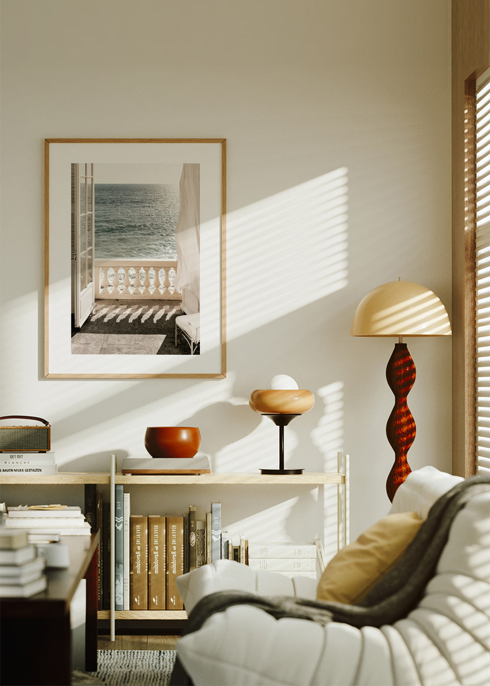 Arte paesaggistica: balcone con vista mare