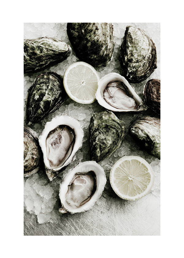 Arte da cucina con ostriche e limone