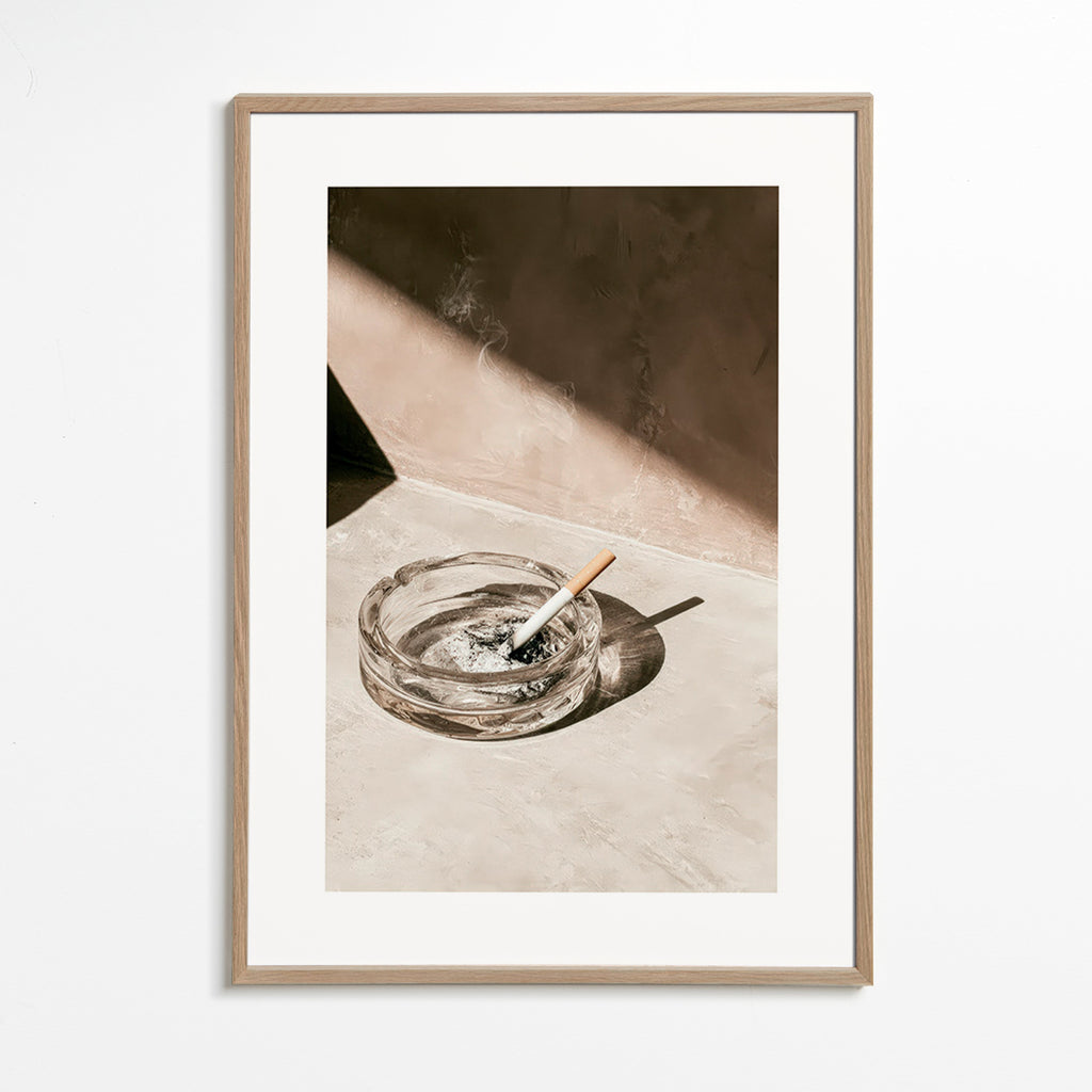Fotografia da cucina con posacenere di vetro