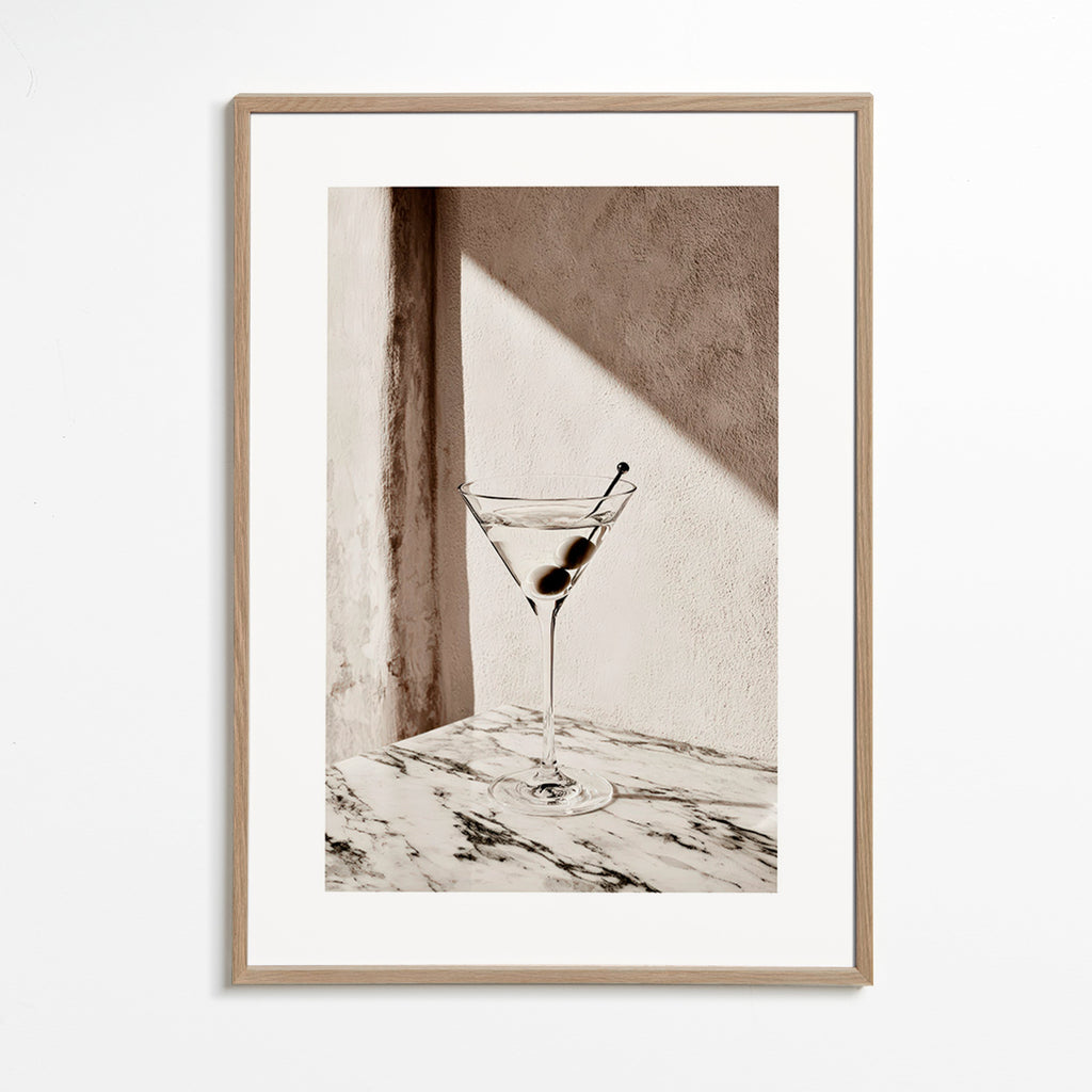 Arte da cucina Martini in coppa su marmo