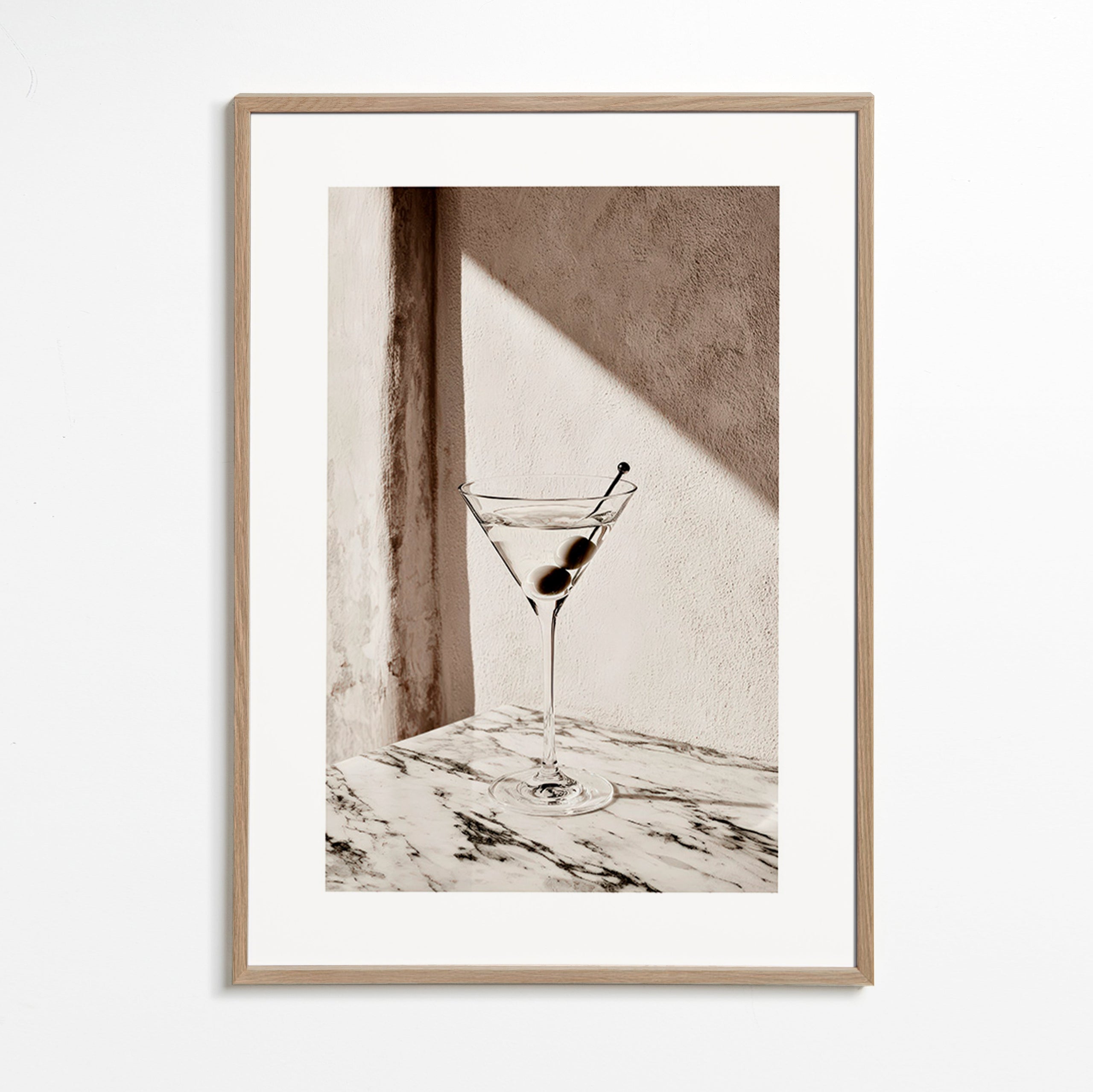 Arte da cucina Martini in coppa su marmo