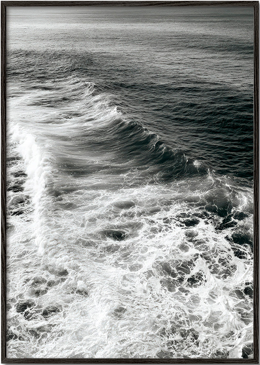 Fotografia di onde in bianco e nero