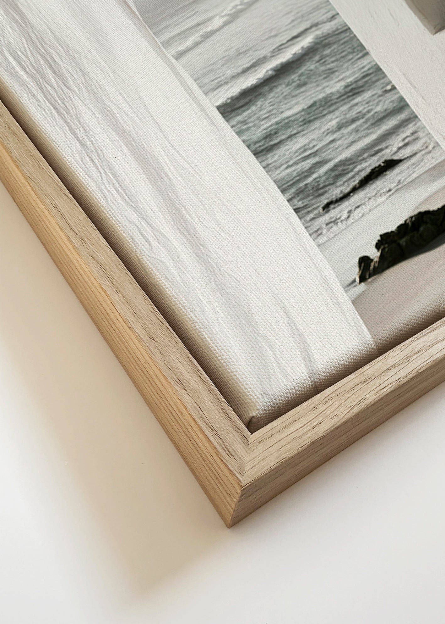 Quadro paesaggio con finestra sul mare