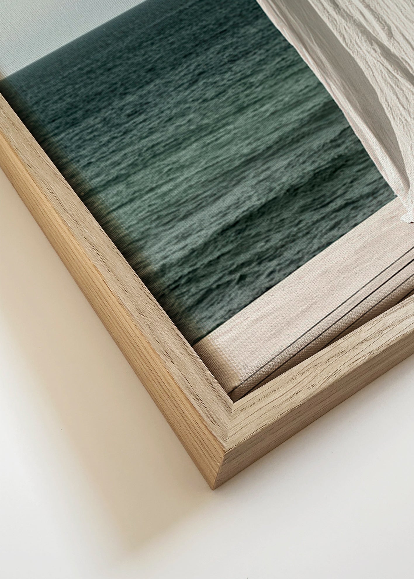 Quadro di paesaggio con tenda sul mare