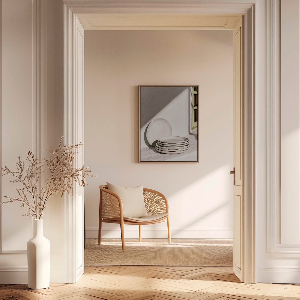 Arte da cucina: ceramica bianca e luce naturale