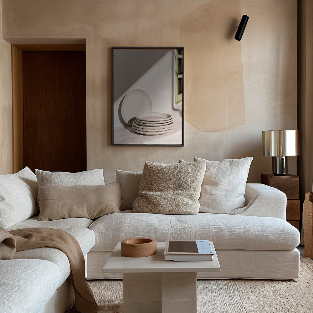 Arte da cucina: ceramica bianca e luce naturale