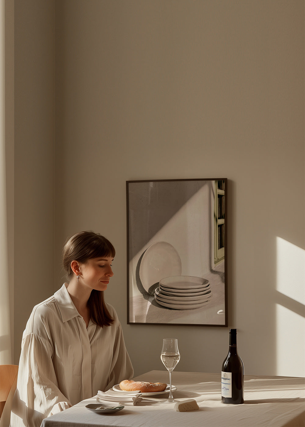 Arte da cucina: ceramica bianca e luce naturale