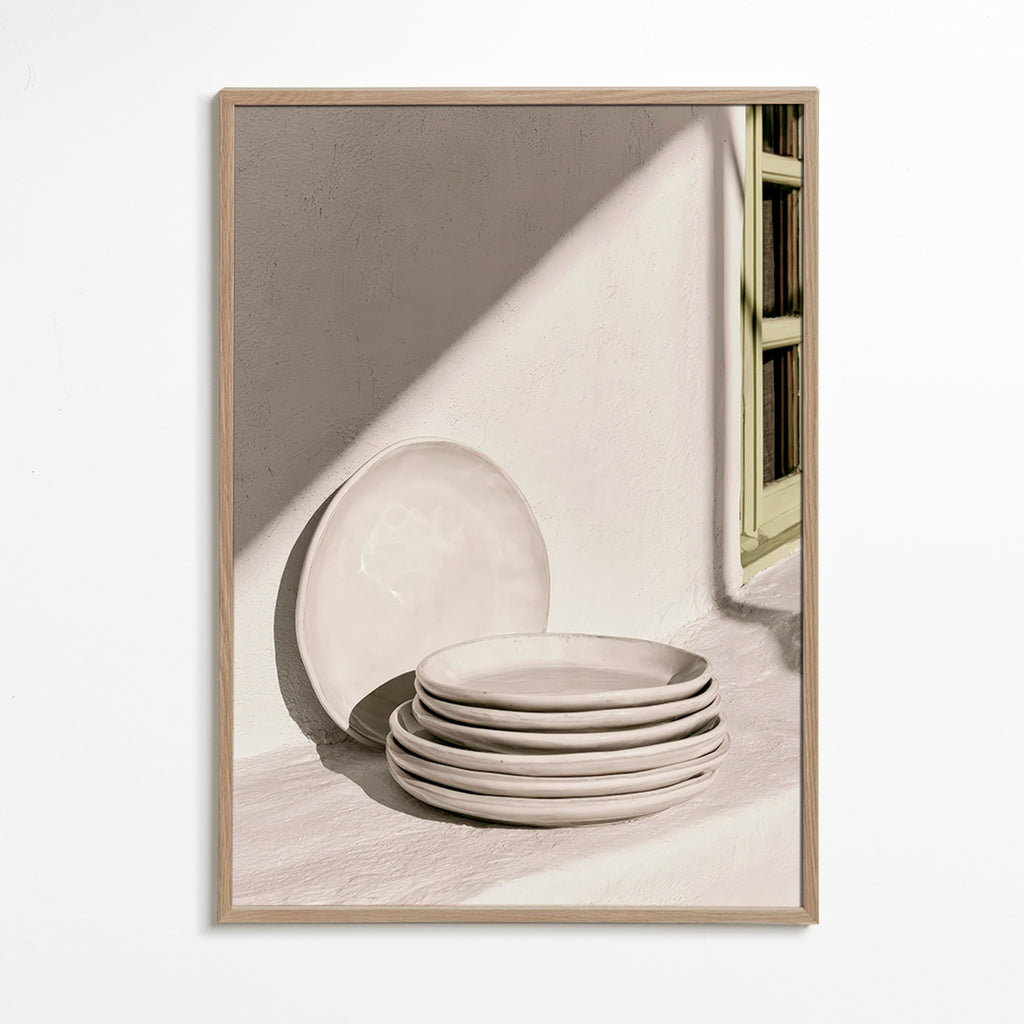 Arte da cucina: ceramica bianca e luce naturale