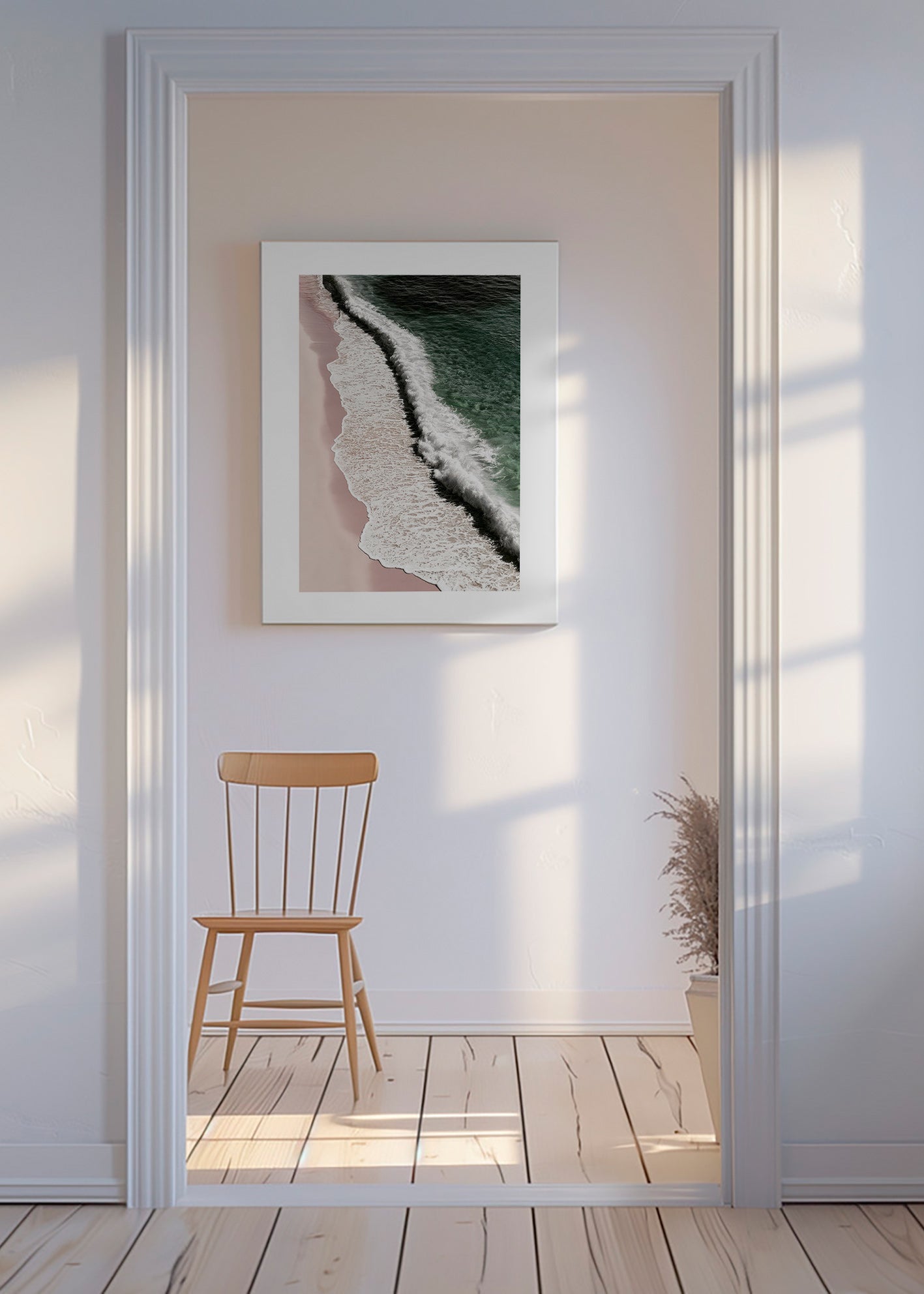 Arte paesaggistica: costa rosa vista aerea