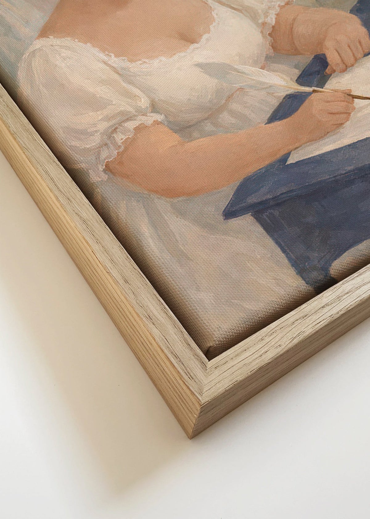 Illustrazione di dama che scrive alla candela