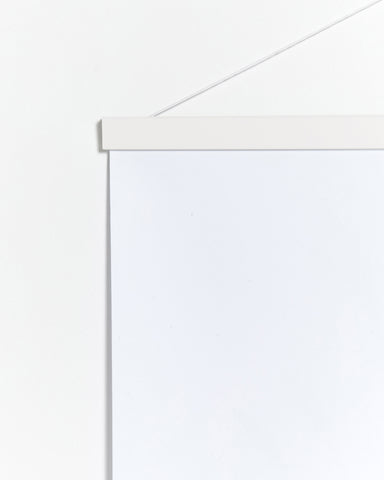 Stecche per poster di legno e colore bianco da 40cm