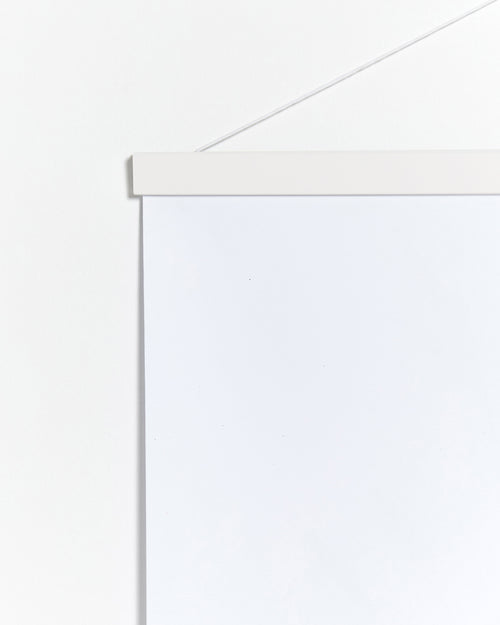Stecche per poster di legno e colore bianco da 60cm