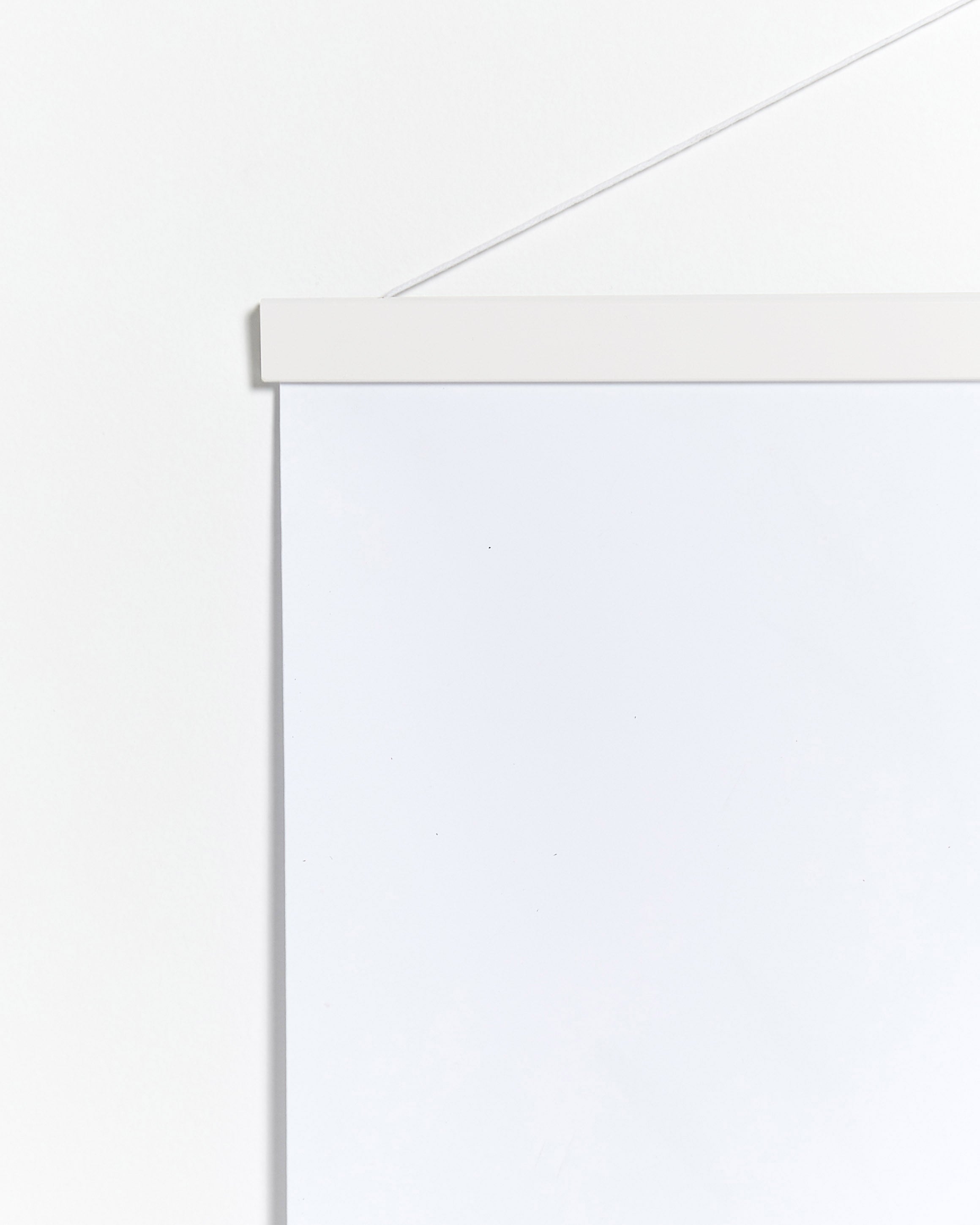 Stecche per poster di legno e colore bianco da 70cm