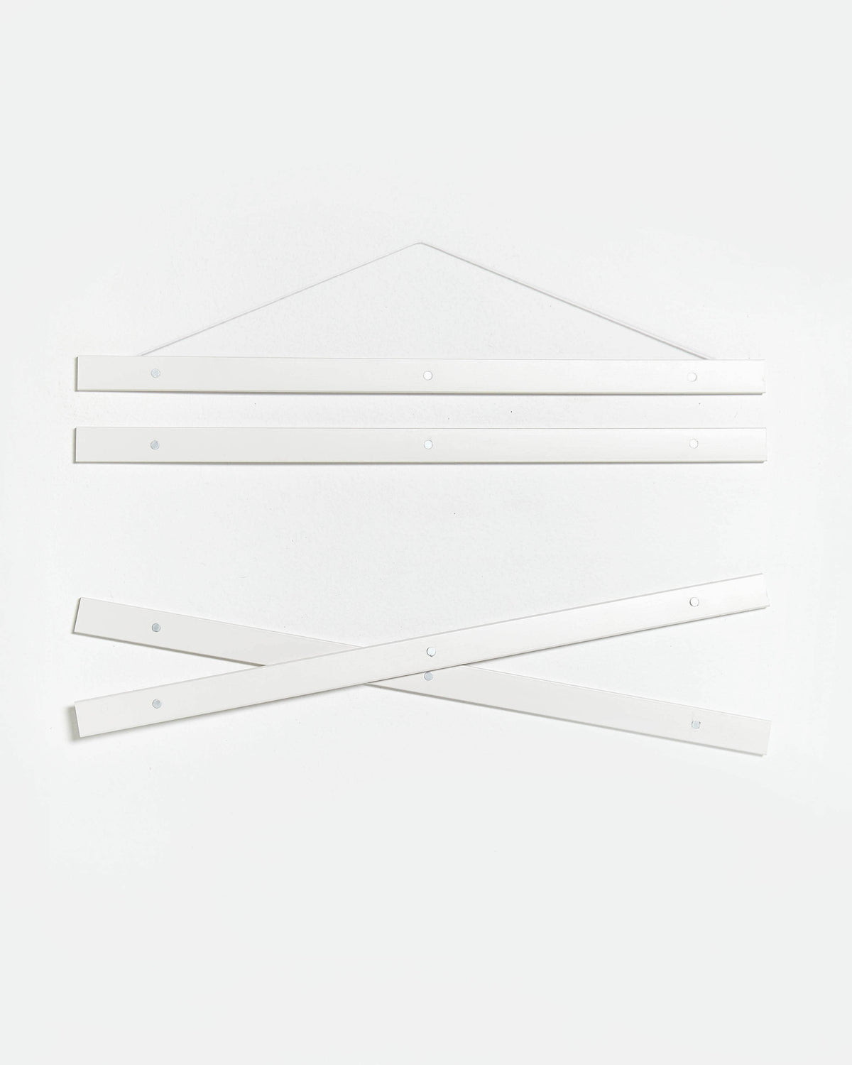 Stecche per poster di legno e colore bianco da 50cm