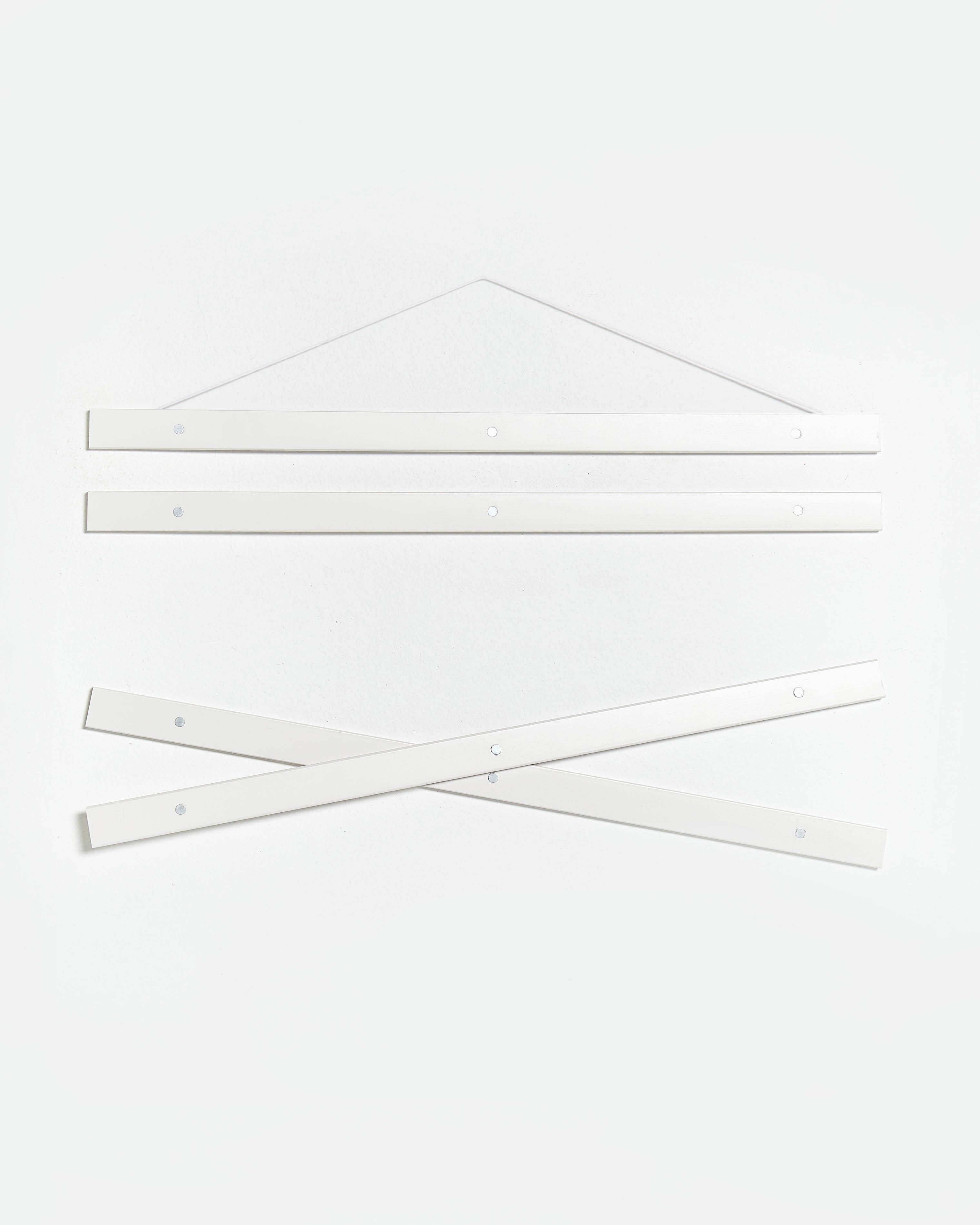 Stecche per poster di legno e colore bianco da 50cm