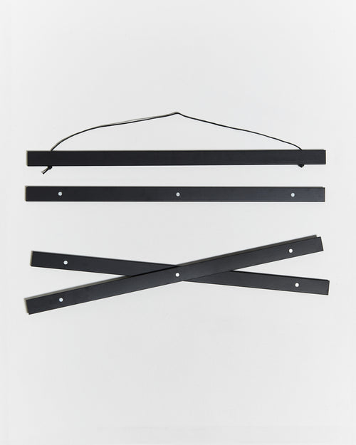 Stecche per poster di legno e colore nero da 40cm