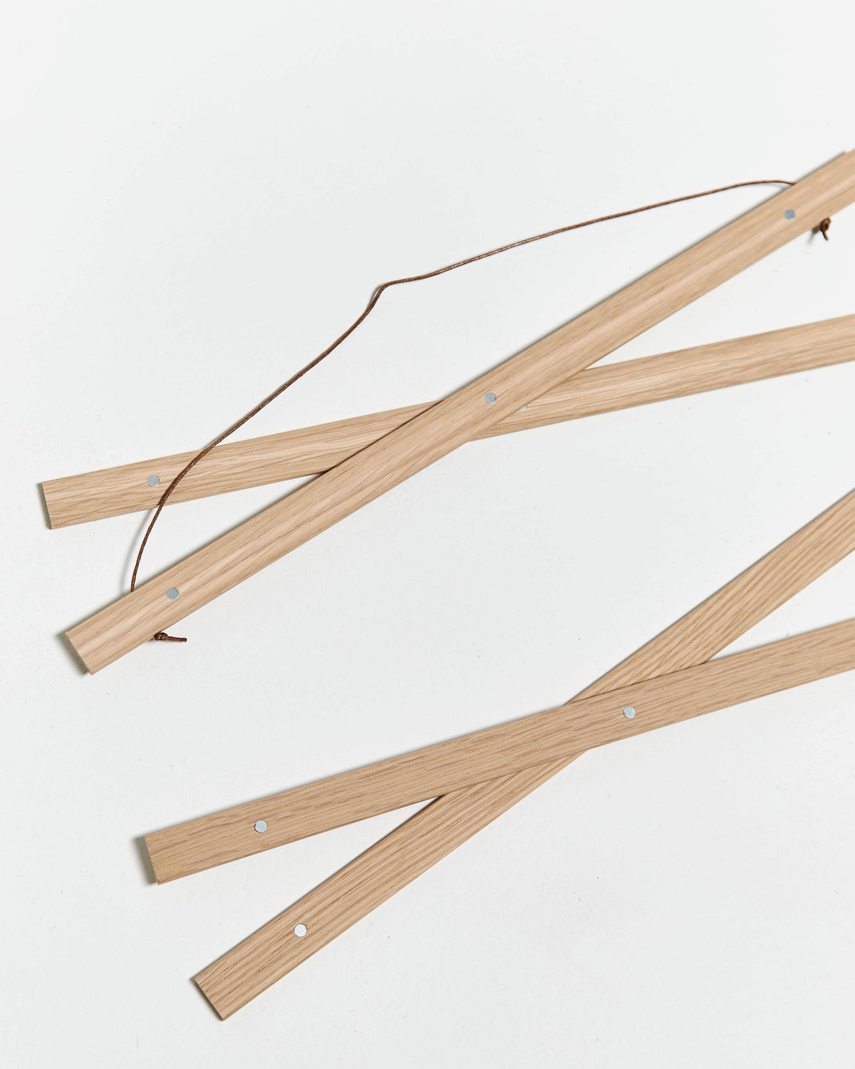 Stecche per poster di legno e colore rovere da 20cm