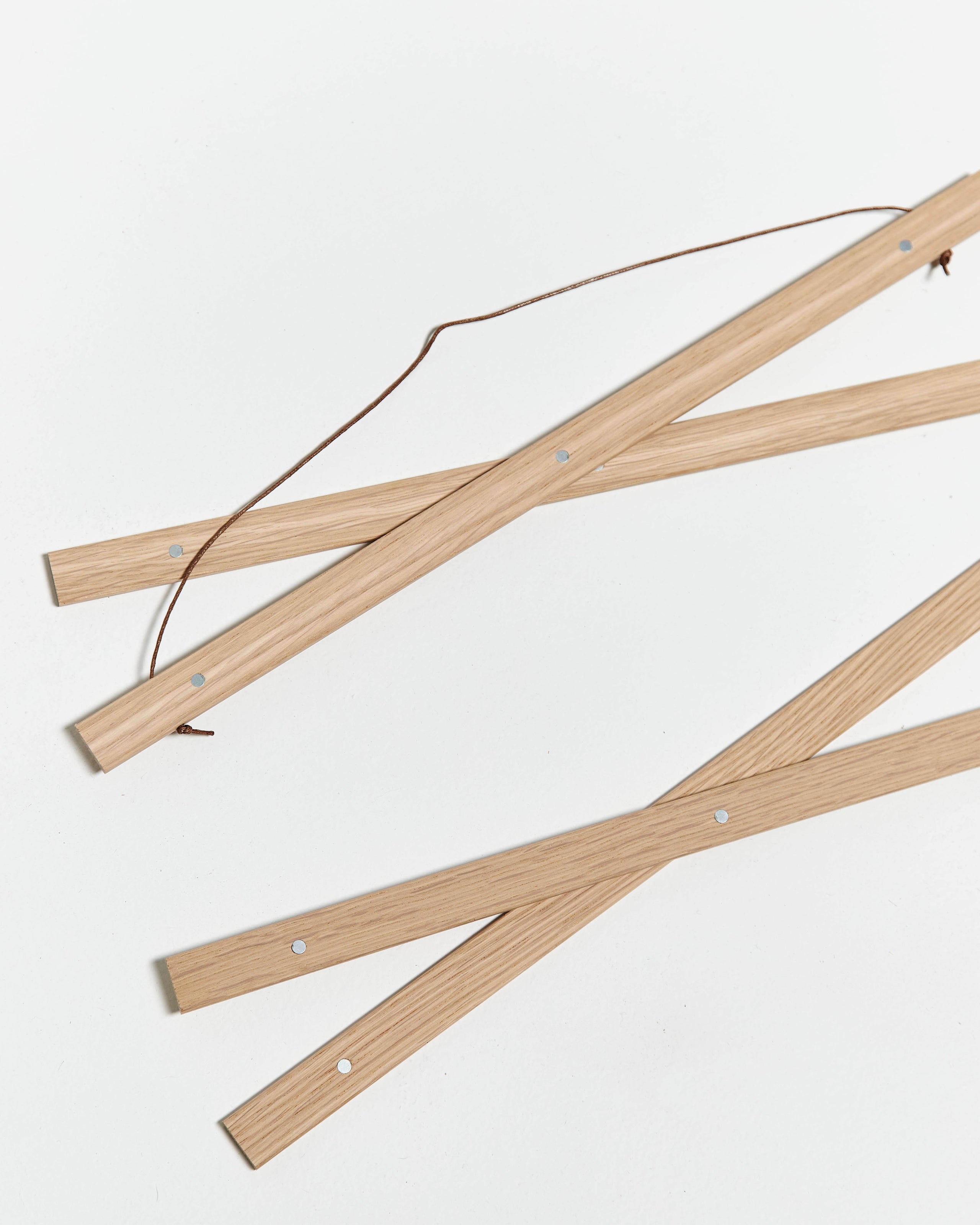 Stecche per poster di legno e colore rovere da 40cm