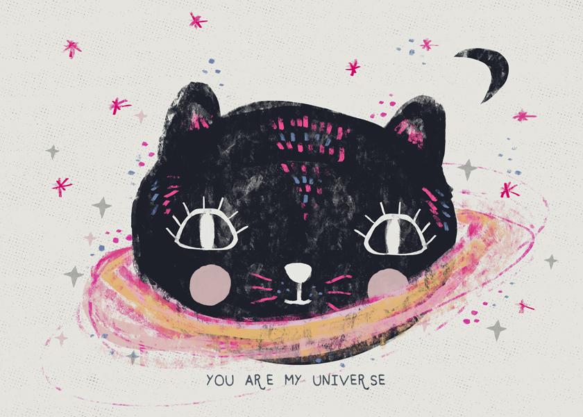You are my universe white
