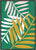 Palm leaves in green