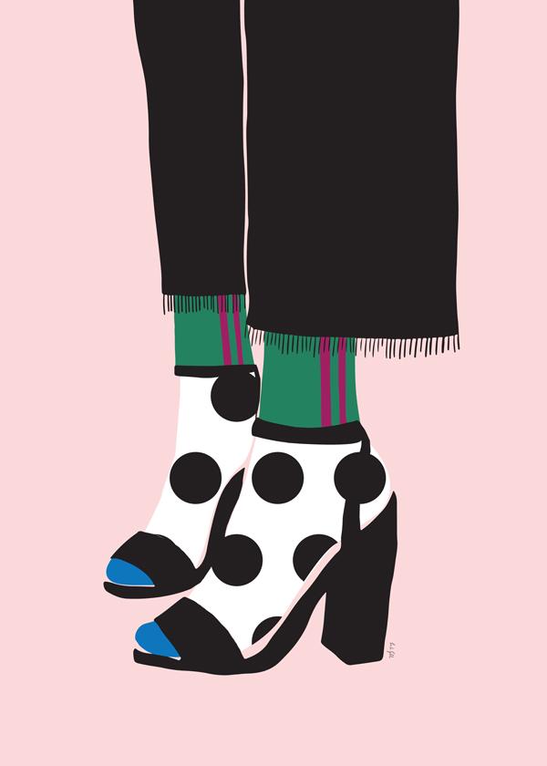 Socks and heels