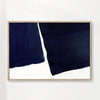 Minimal navy blue abstract 01