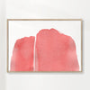 Minimal pink abstract 03 mountain