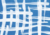 Abstract Lines Blue and White Painting 02
