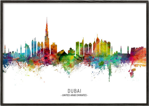Dubai Skyline multicolor