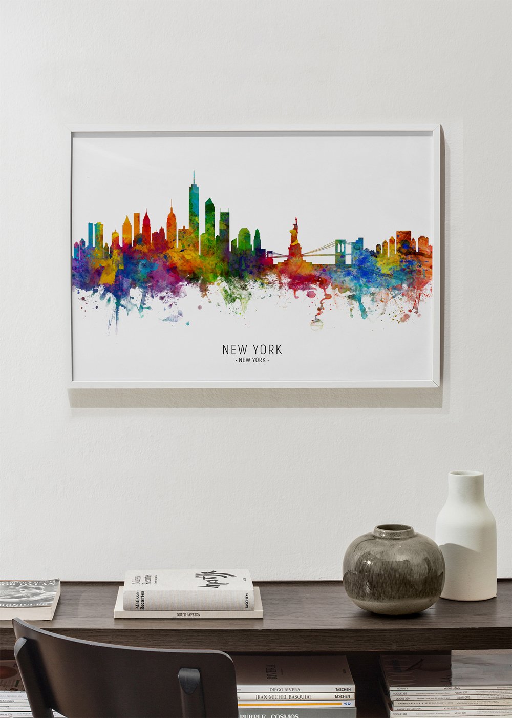 Quadro in stile nordico New York Skyline multicolor