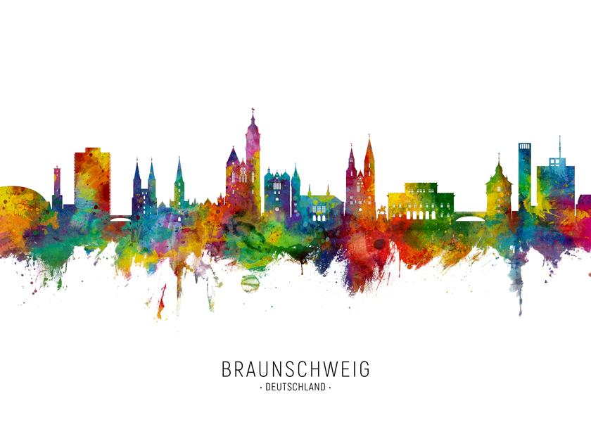 Braunschweig Skyline multicolor