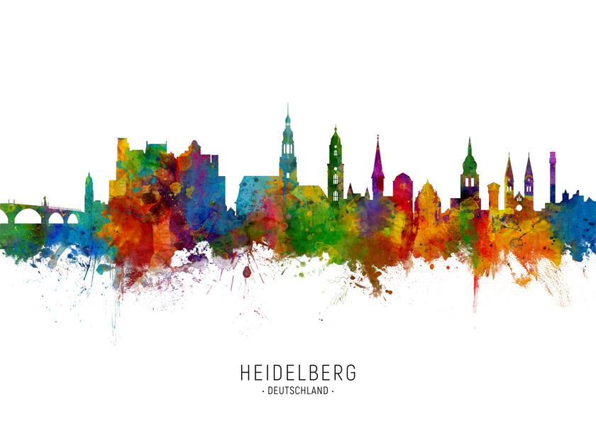 Heidelberg Skyline multicolor