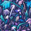 Brushstrokes Palms Purple Cuadrado