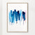 Abstract Watercolor Stripes Minimal Blue 2